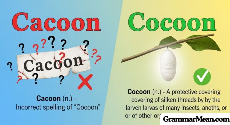 Cacoon or Cocoon: Which Spelling is Correct?