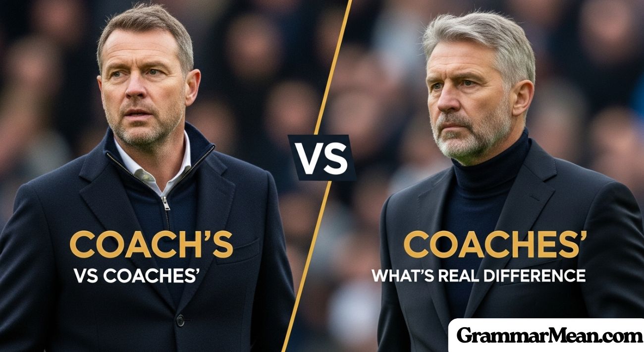 Coach’s vs Coaches’ vs Coaches
