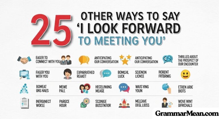Other Ways to Say "I Look Forward to Meeting You"