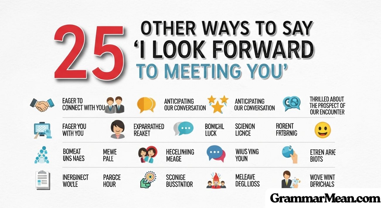 Other Ways to Say "I Look Forward to Meeting You"