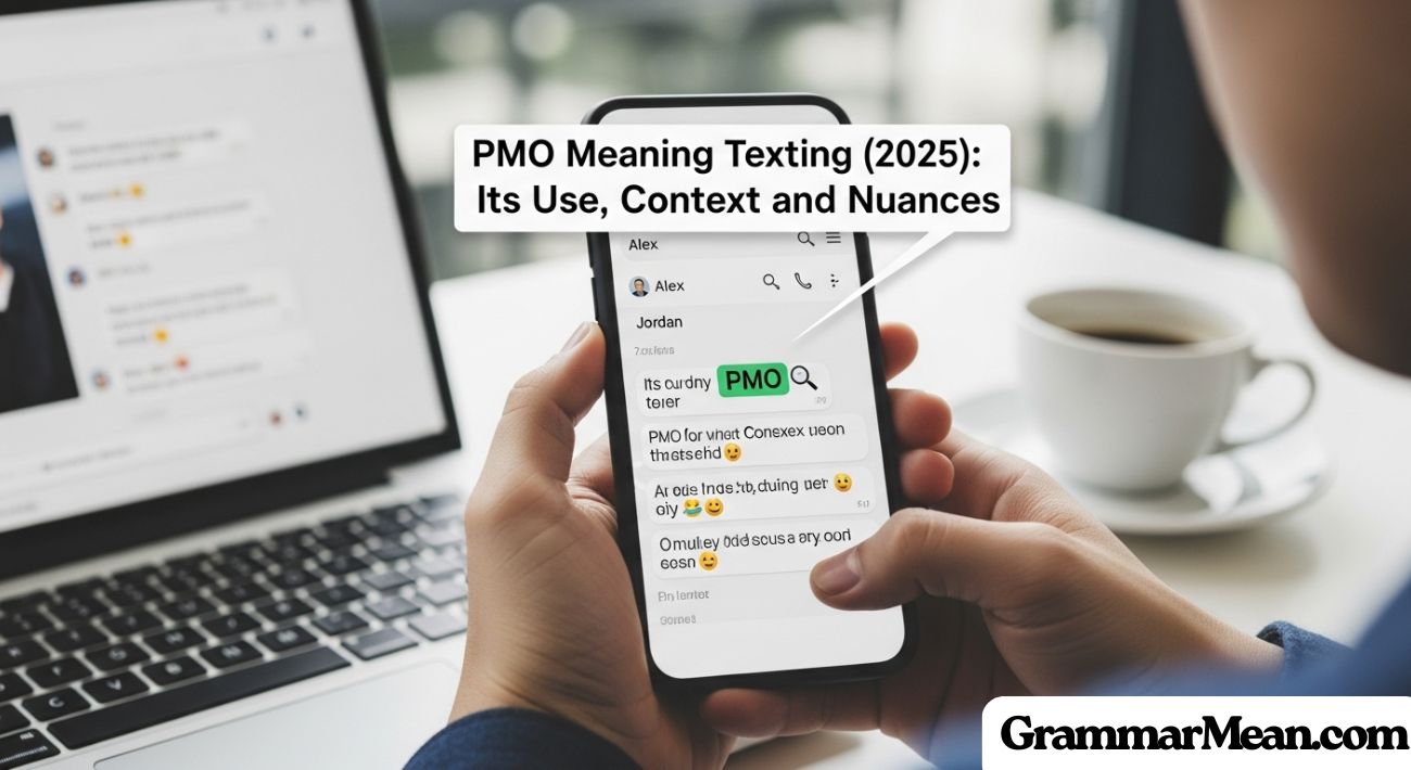 PMO Meaning Texting