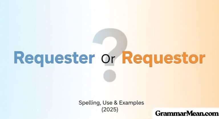 Requester Or Requestor: Spelling, Use & Examples (2025)