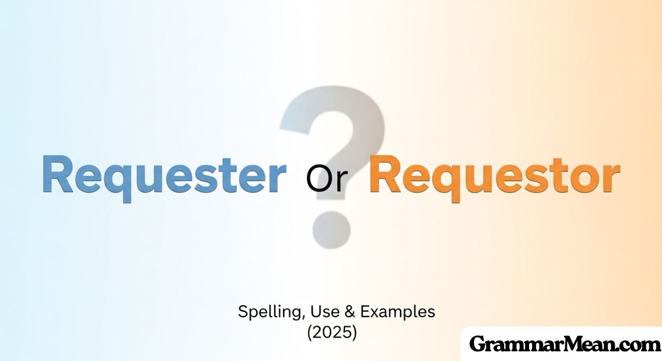 Requester Or Requestor: Spelling, Use & Examples (2025)