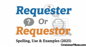 Requesyer Requester Or Requestor: Spelling, Use & Examples (2025)