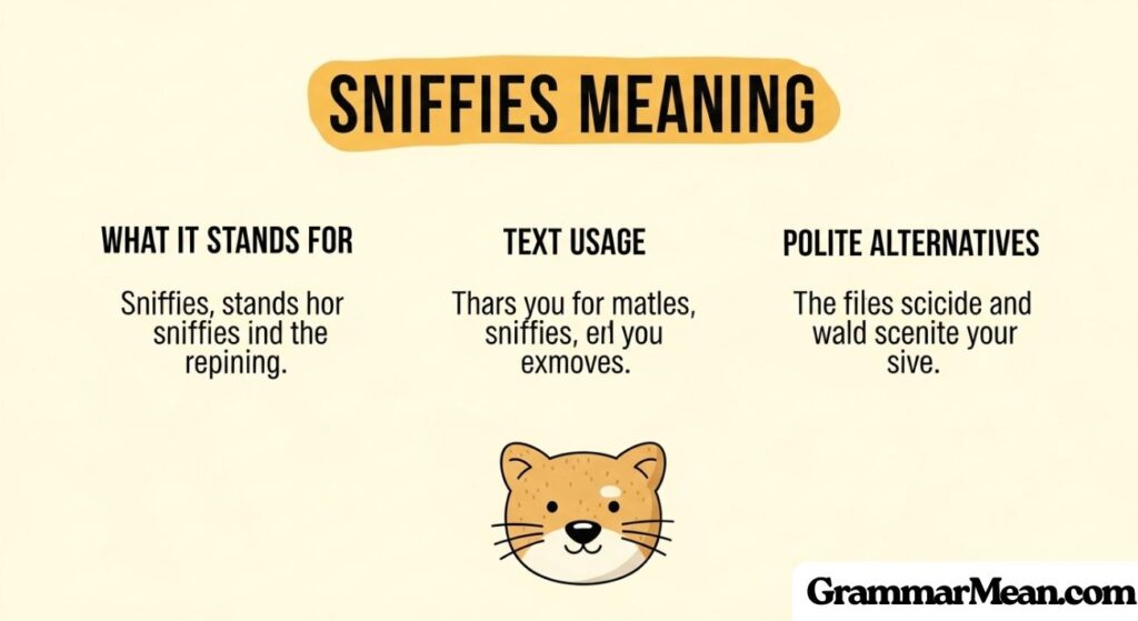 Sniffies Meaning