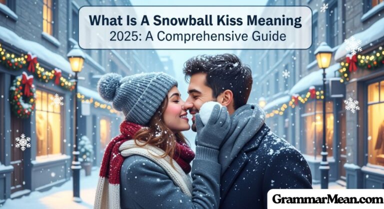 What Is A Snowball Kiss Meaning