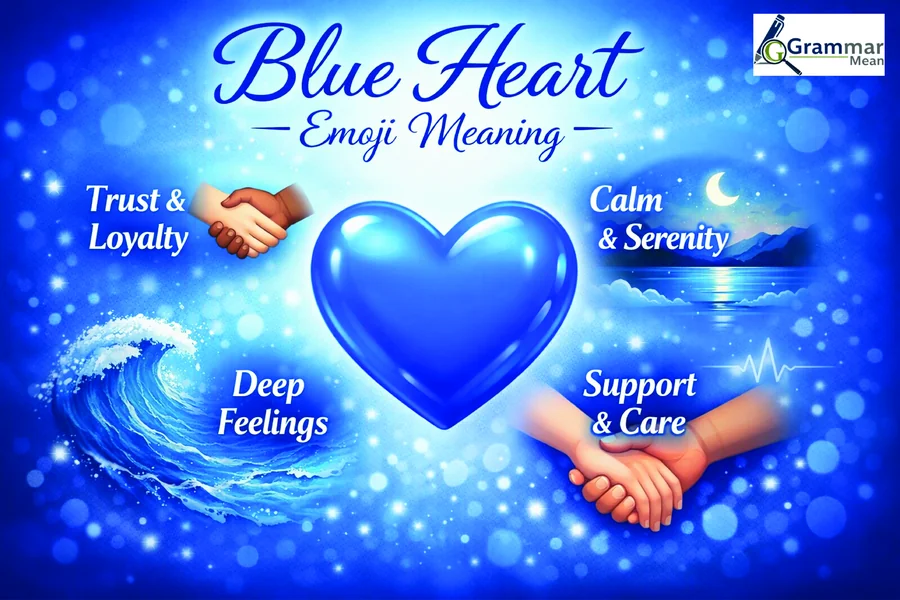 blue heart emo