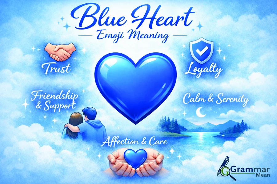blue heart emoji mean
