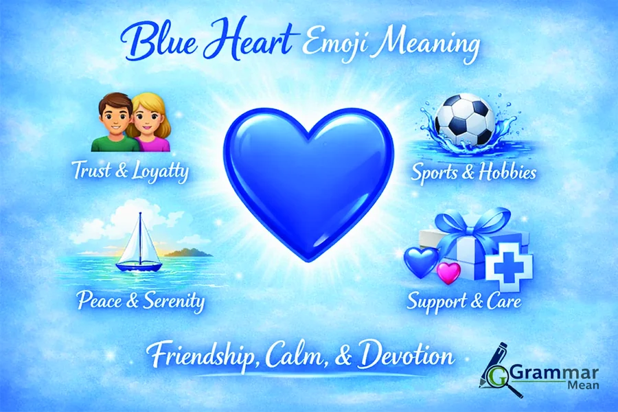 blue heart emoji meaning