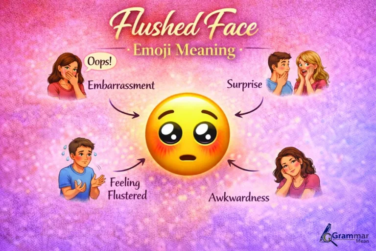 flushed face emoji meaning