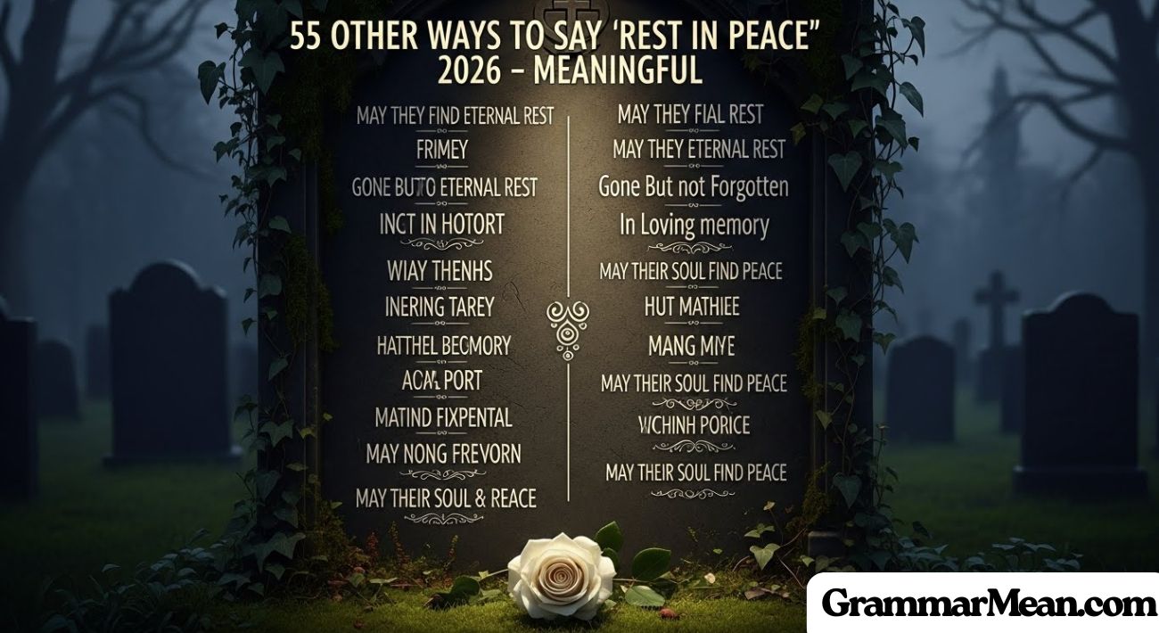 55 Other Ways to Say “Rest in Peace” 2026 – Meaningful, Respect
