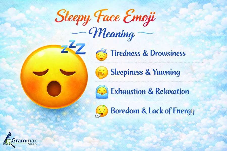 sleepy face emoji mean