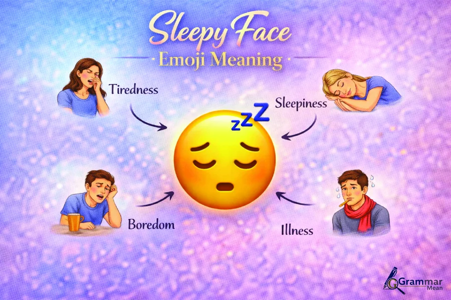 sleepy face emoji meaning