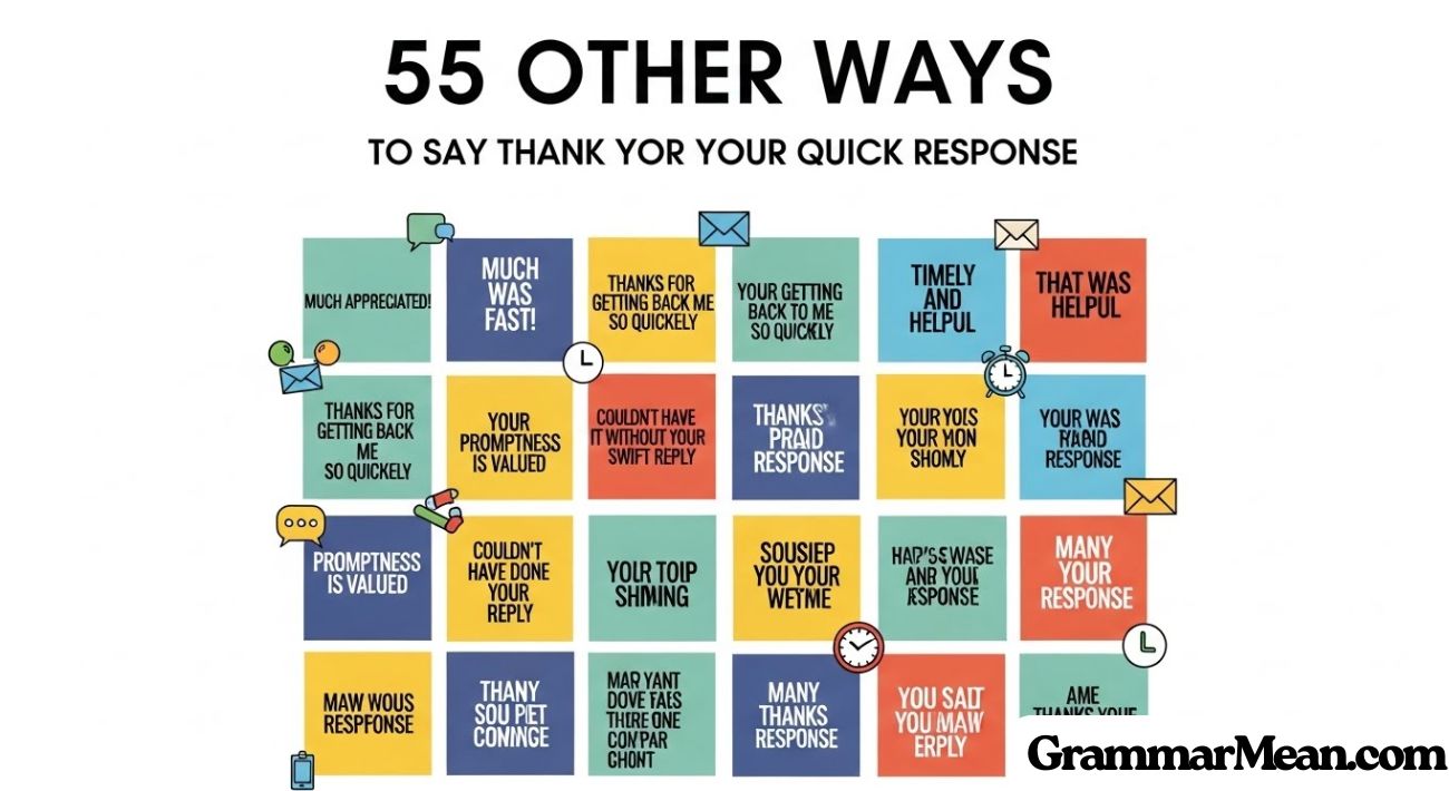 Quickly Answer 55 Other Ways to Say Thank You for Your Quick Response