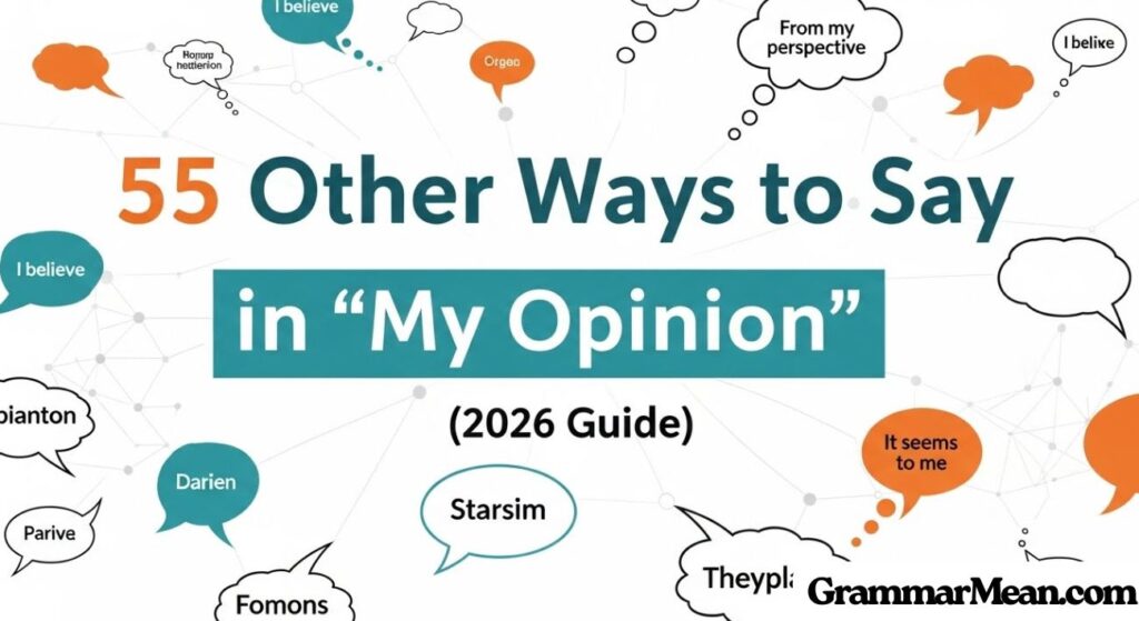 Ways to Say in “My Opinion”