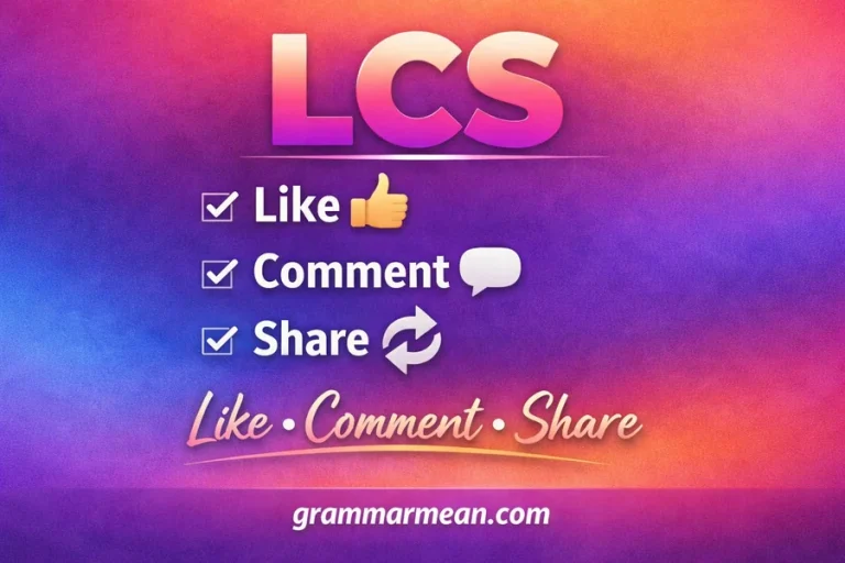 LCS Full Form In Instagram