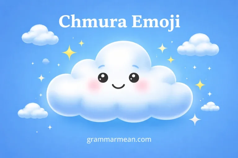Chmura Emoji Meaning