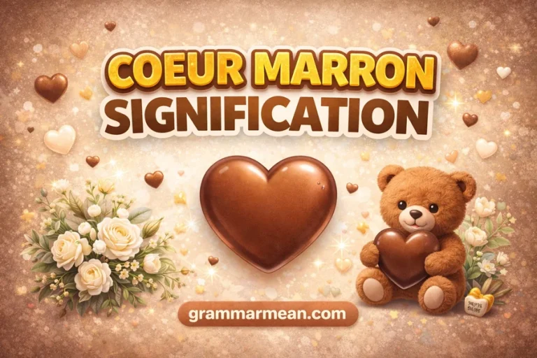 Coeur Marron Signification