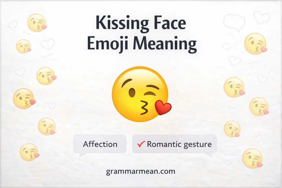 Kissing Face Emoji Meaning