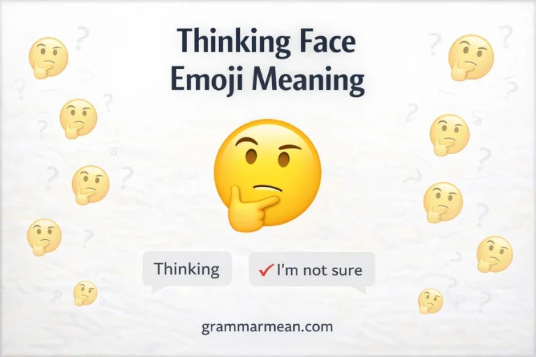 Thinking Face Emoji Meaning