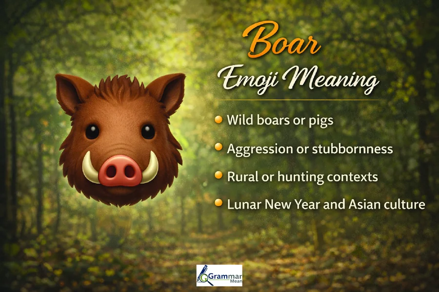 boar emoji mean