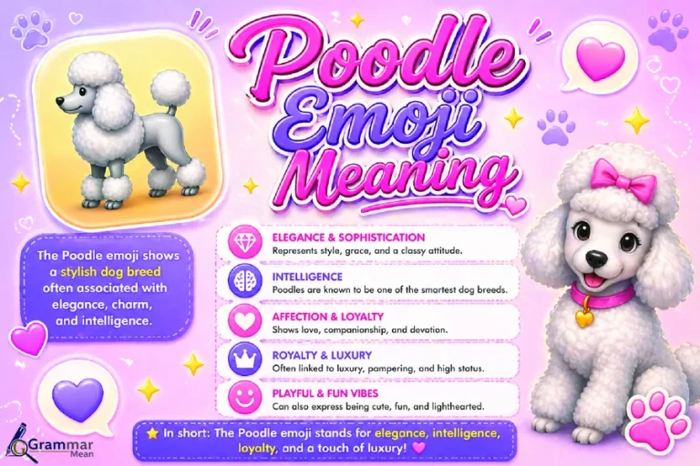 poodle emoji meaning
