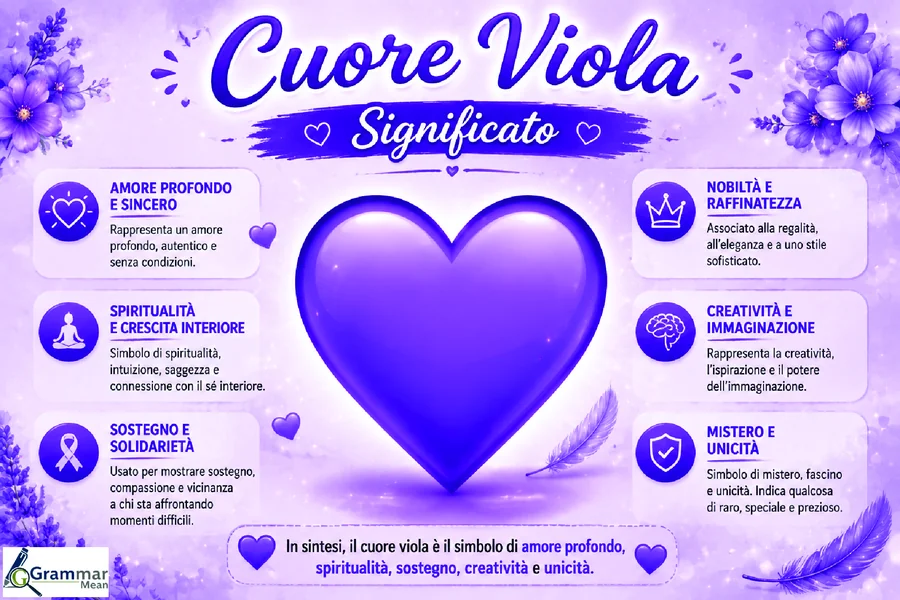 cuore viola significatos