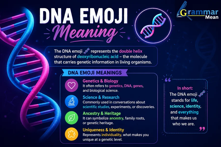 dna emojis meaning