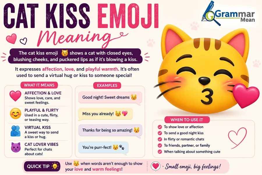 cat kiss emoji meanings