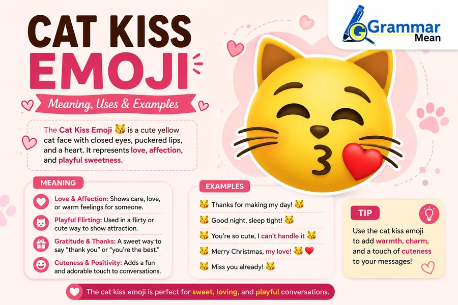 cat kiss emojis meaning