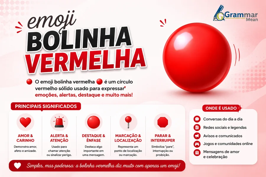 emoji bolinha vermelhas