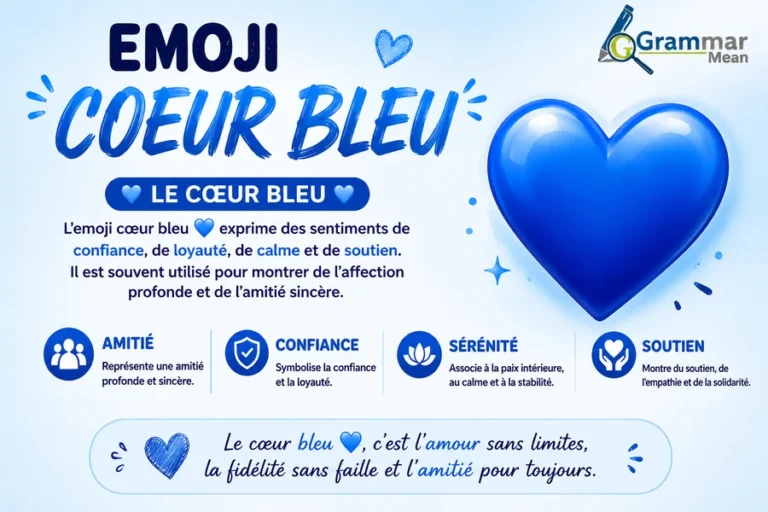 emoji coeur bleu