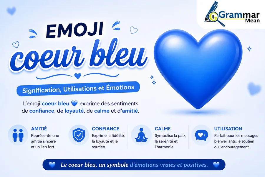 emojis coeur bleu