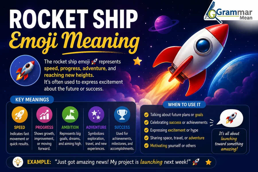 rocket ship emoji meanings