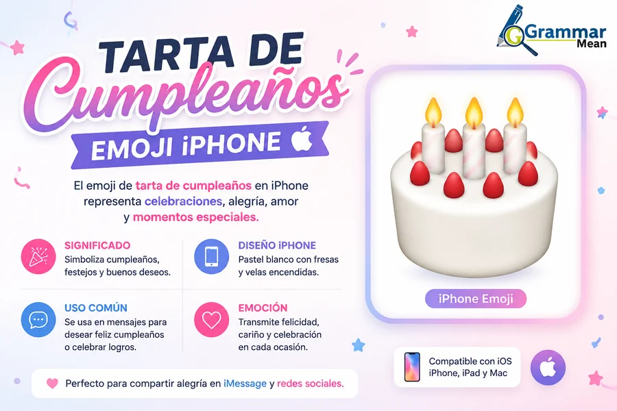 tarta de cumpleaños emojis iphone