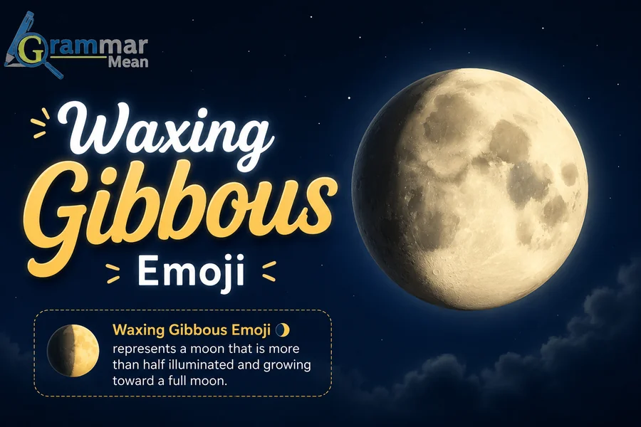 waxing gibbous emoji