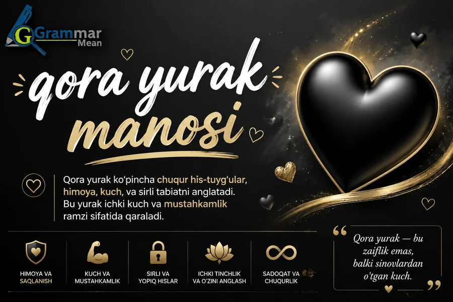 qora yurak manosi